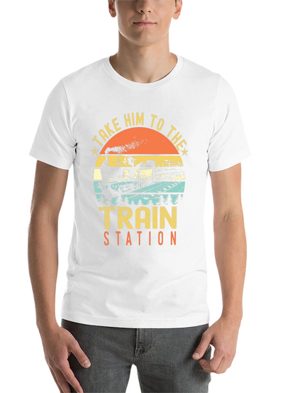 Take Him To The Train Station Retro T-Shirt