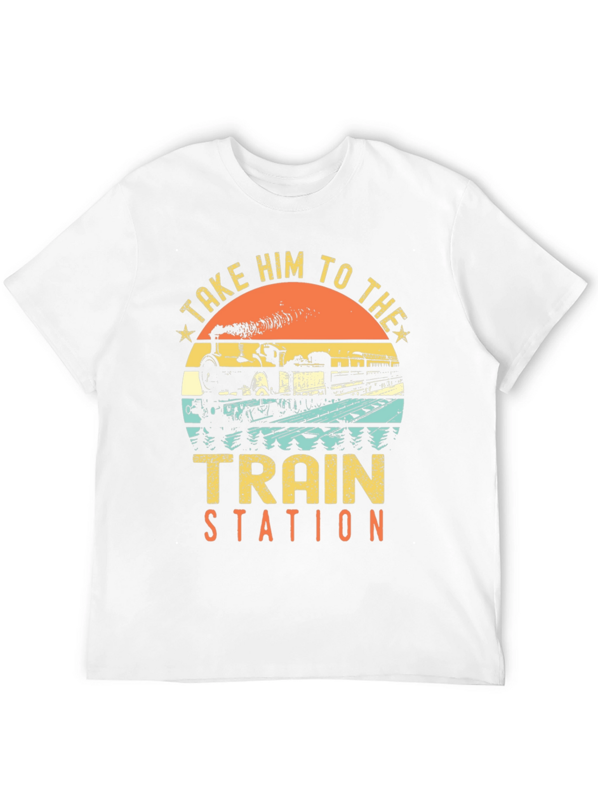 Take Him To The Train Station Retro T-Shirt