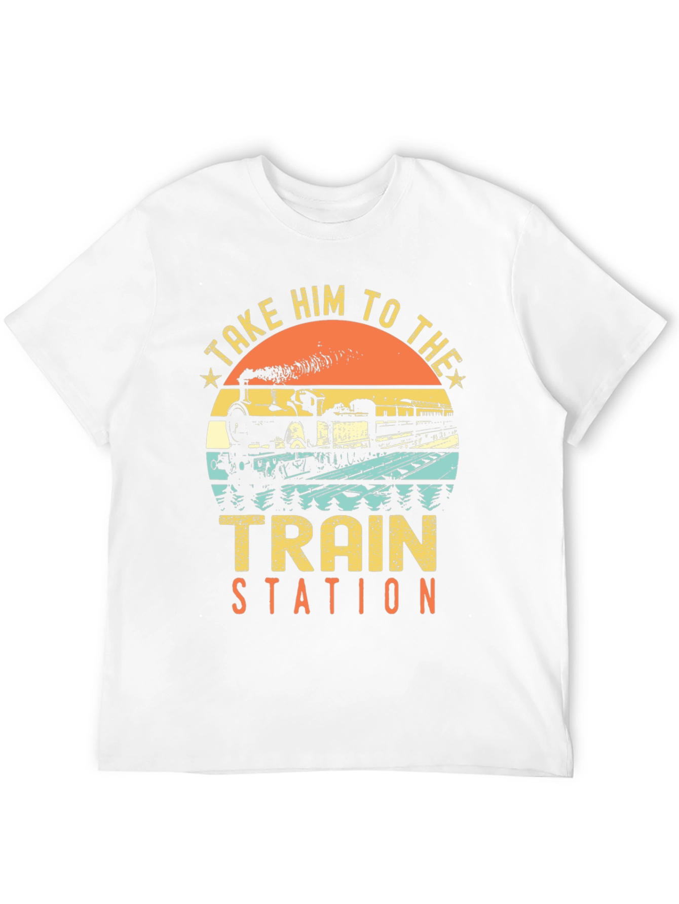 Take Him To The Train Station Retro T-Shirt
