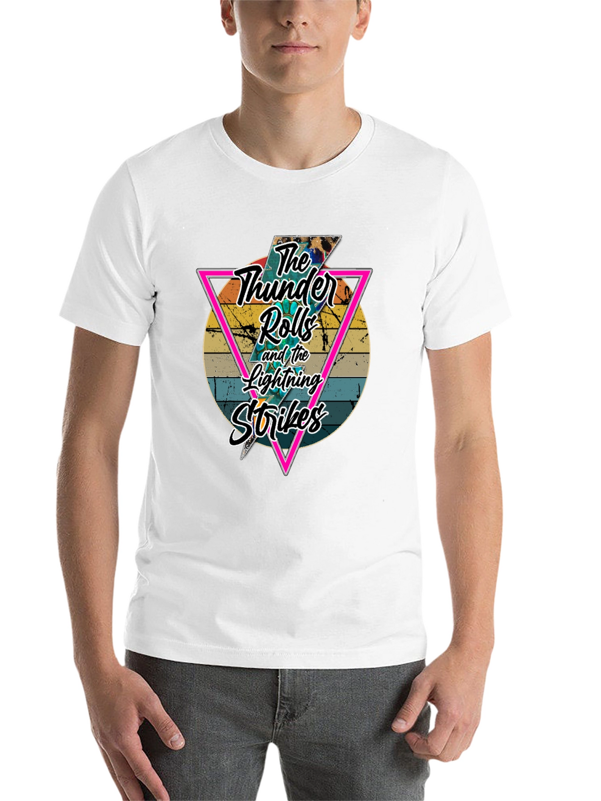 Retro Thunder Rolls Graphic T-Shirt