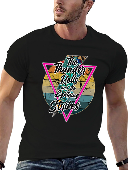 Retro Thunder Rolls Graphic T-Shirt