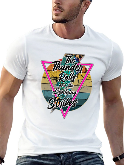 Retro Thunder Rolls Graphic T-Shirt