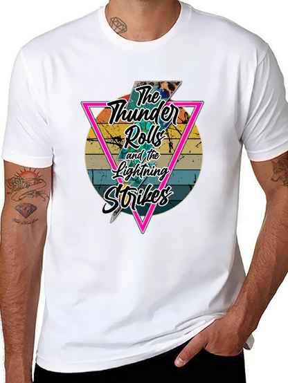 Retro Thunder Rolls Graphic T-Shirt