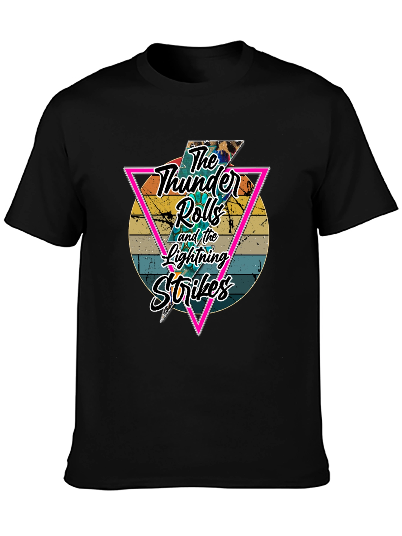 Retro Thunder Rolls Graphic T-Shirt