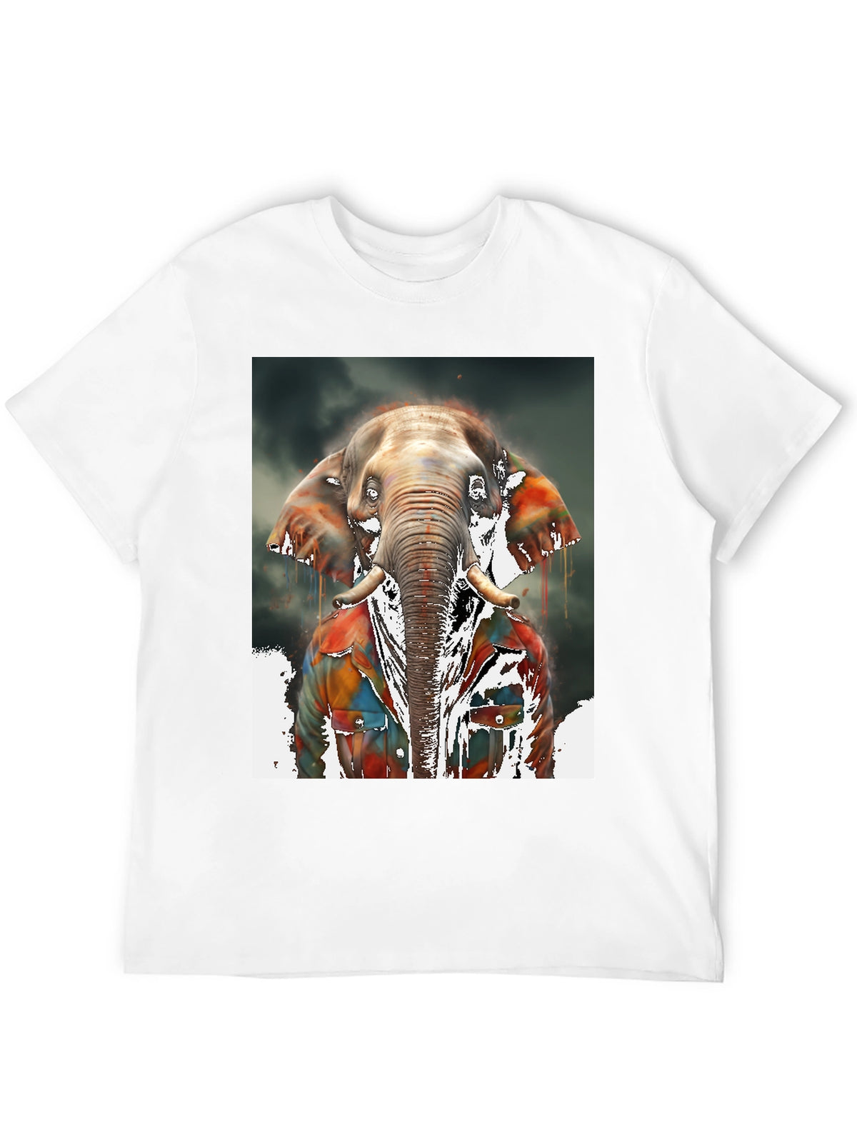 Elephant Graphic Tee - Cool Animal Print Shirt