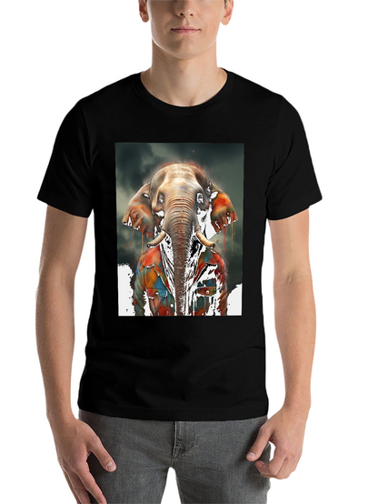 Elephant Graphic Tee - Cool Animal Print Shirt