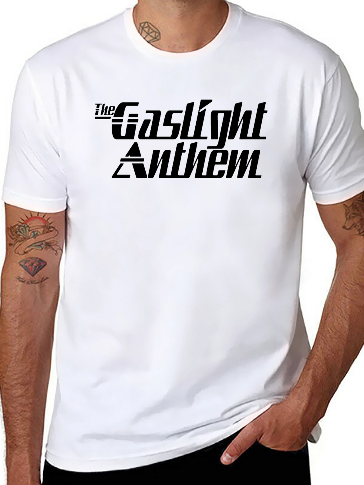 The Gaslight Anthem Band Logo Black T-Shirt