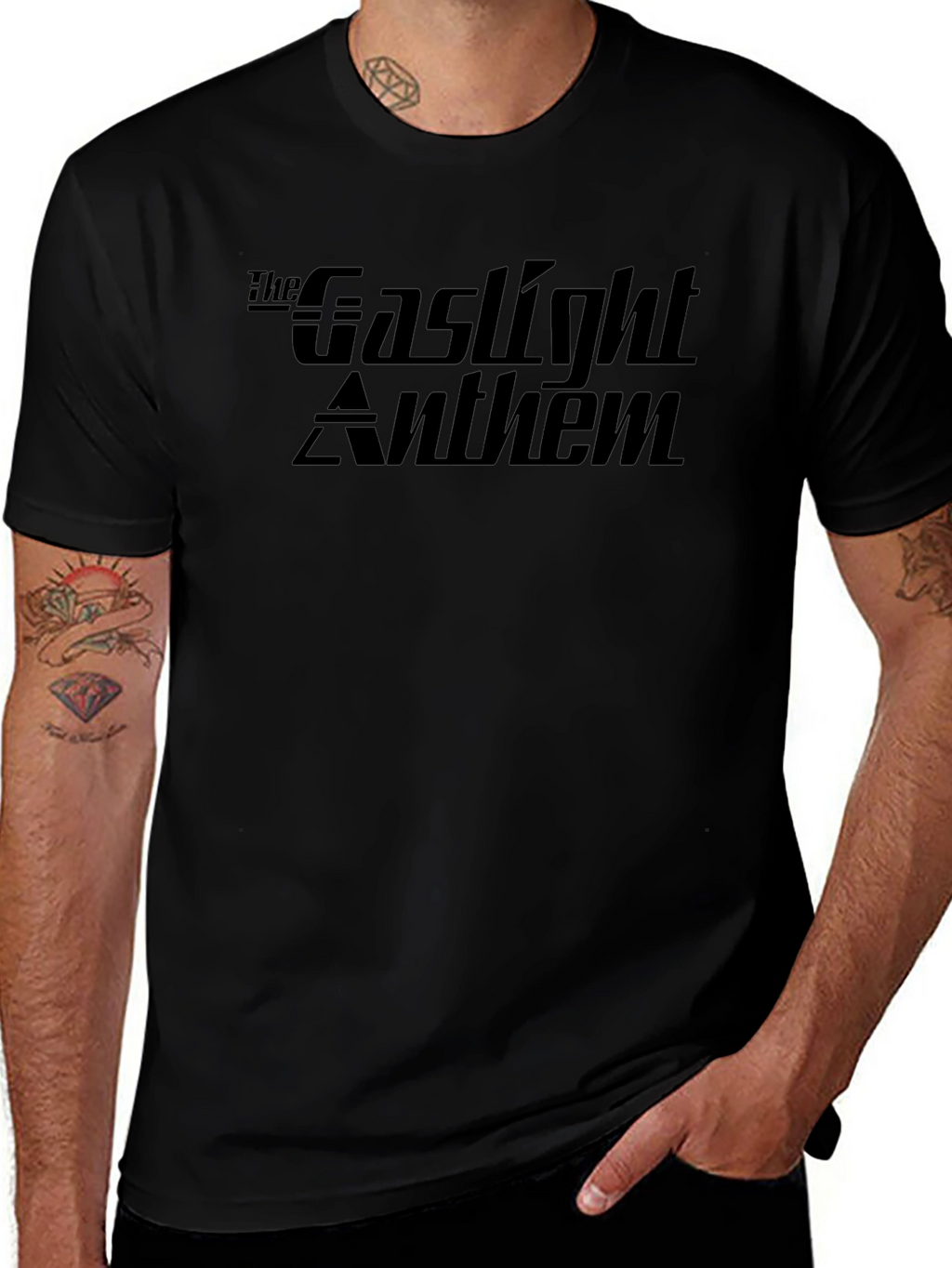 The Gaslight Anthem Band Logo Black T-Shirt