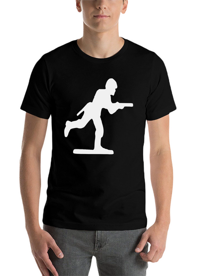 Toy Soldier Graphic Tee - Black Cotton Blend