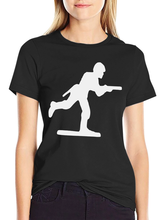 Toy Soldier Graphic Tee - Black Cotton Blend