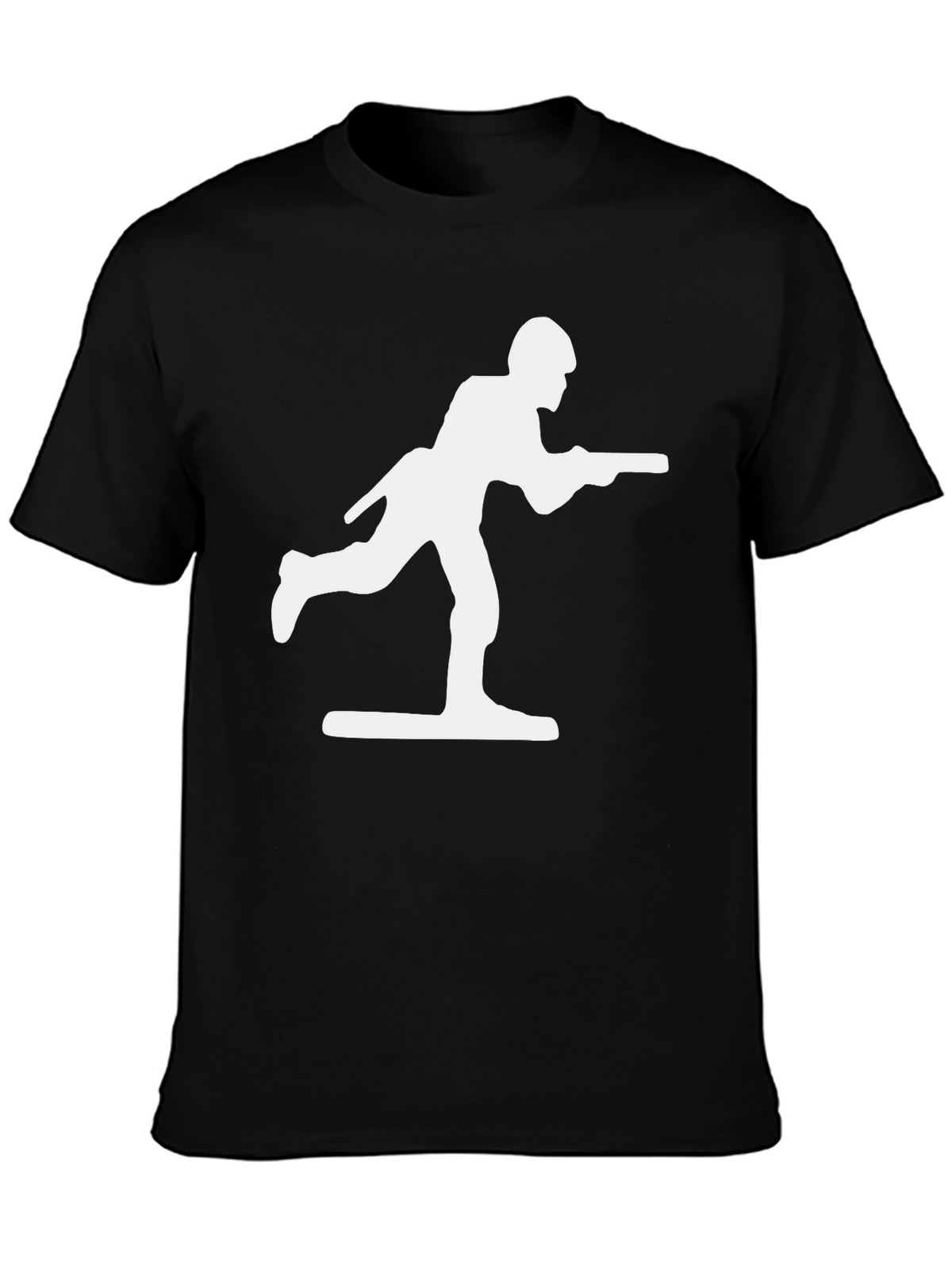 Toy Soldier Graphic Tee - Black Cotton Blend