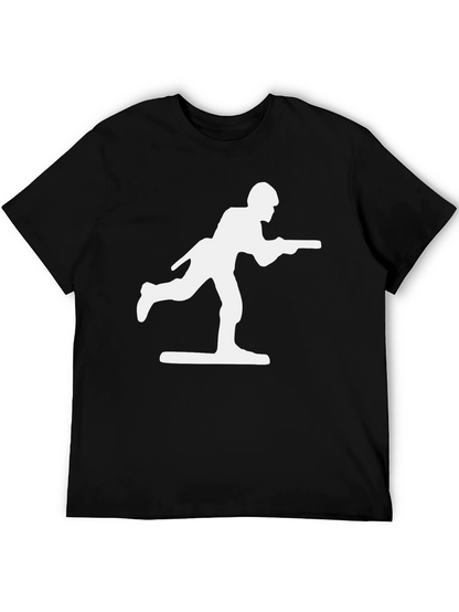 Toy Soldier Graphic Tee - Black Cotton Blend