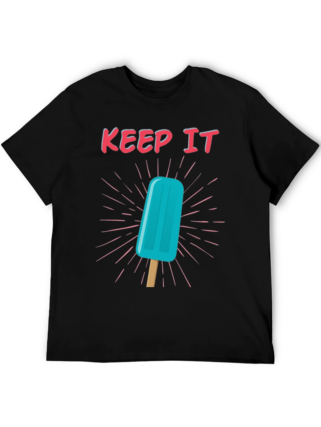 Keep It Cool Popsicle Graphic Tee - Black