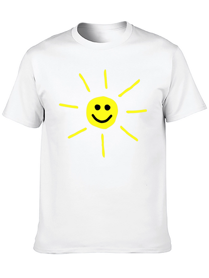 Happy Sunshine Graphic T-Shirt - Black Crew Neck