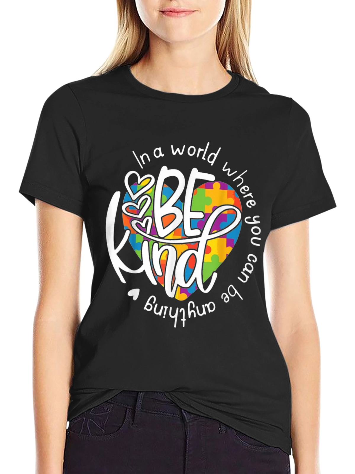 Be Kind Autism Awareness Graphic T-Shirt