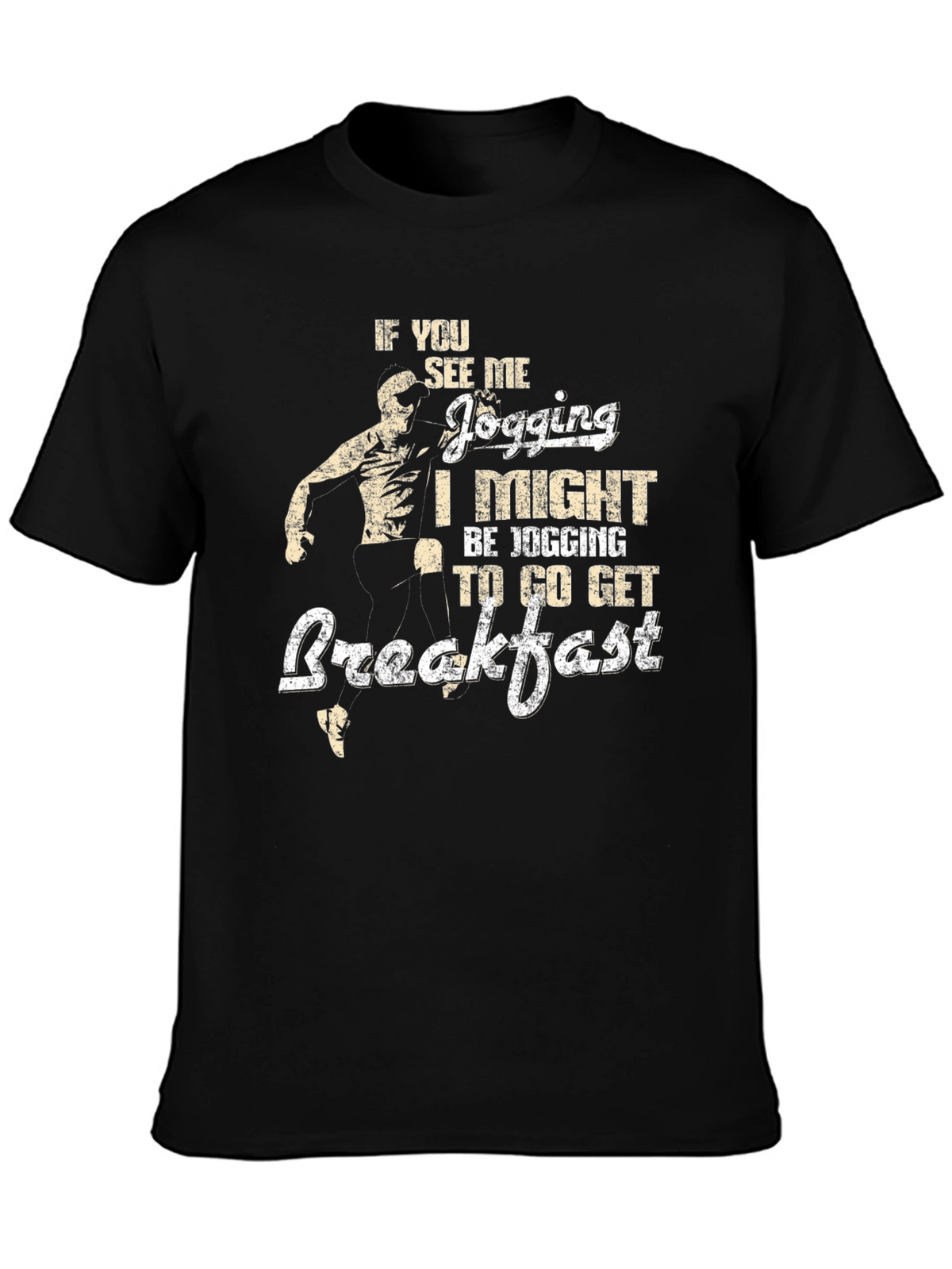 Funny Jogging Breakfast T-Shirt