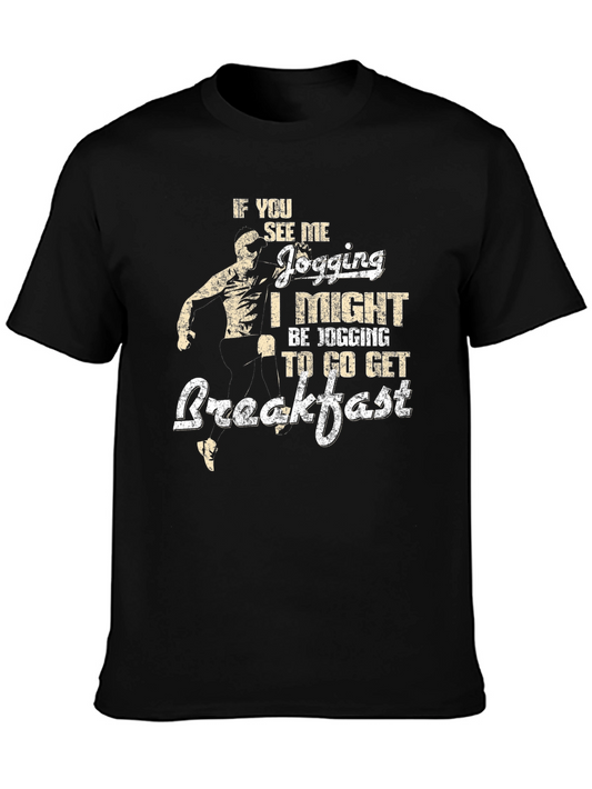 Funny Jogging Breakfast T-Shirt