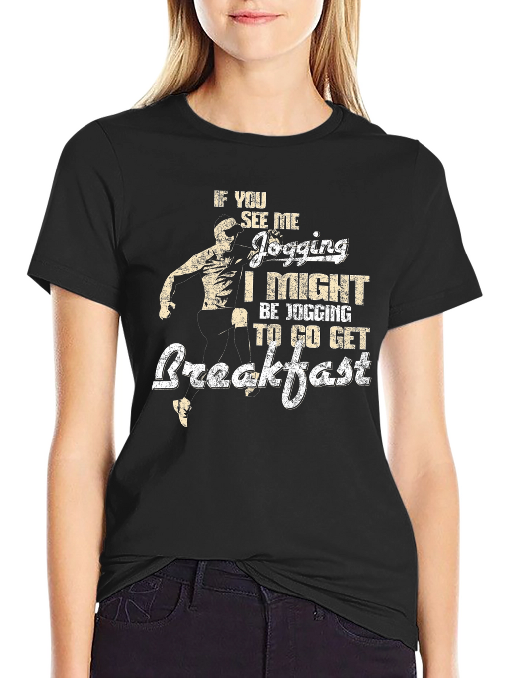 Funny Jogging Breakfast T-Shirt