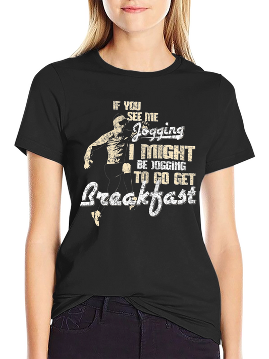 Funny Jogging Breakfast T-Shirt