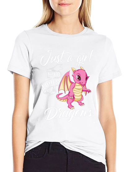 Just a Girl Who Loves Dragons T-Shirt