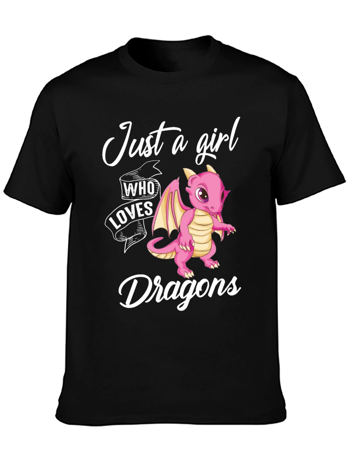 Just a Girl Who Loves Dragons T-Shirt