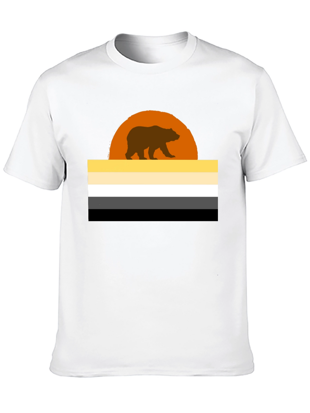 Bear Pride Flag Graphic T-Shirt