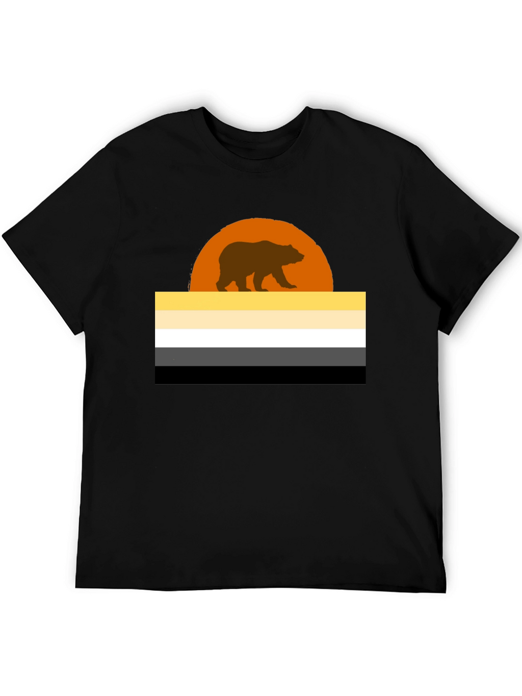 Bear Pride Flag Graphic T-Shirt