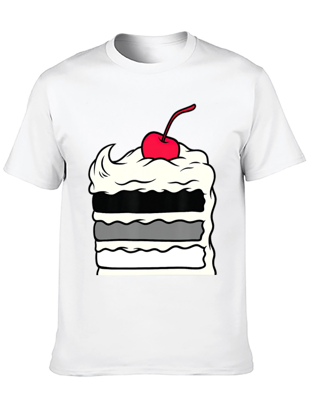 Cake Slice Graphic Tee - Dessert Lover Apparel