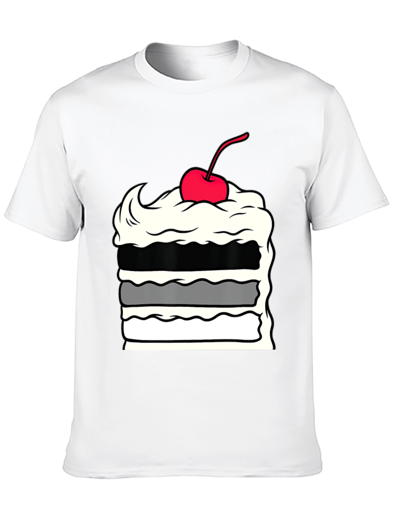 Cake Slice Graphic Tee - Dessert Lover Apparel