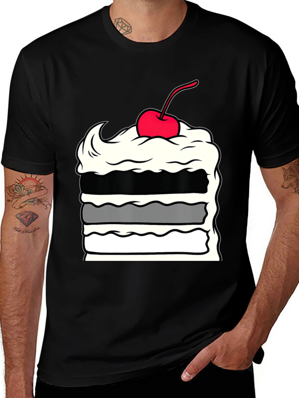 Cake Slice Graphic Tee - Dessert Lover Apparel