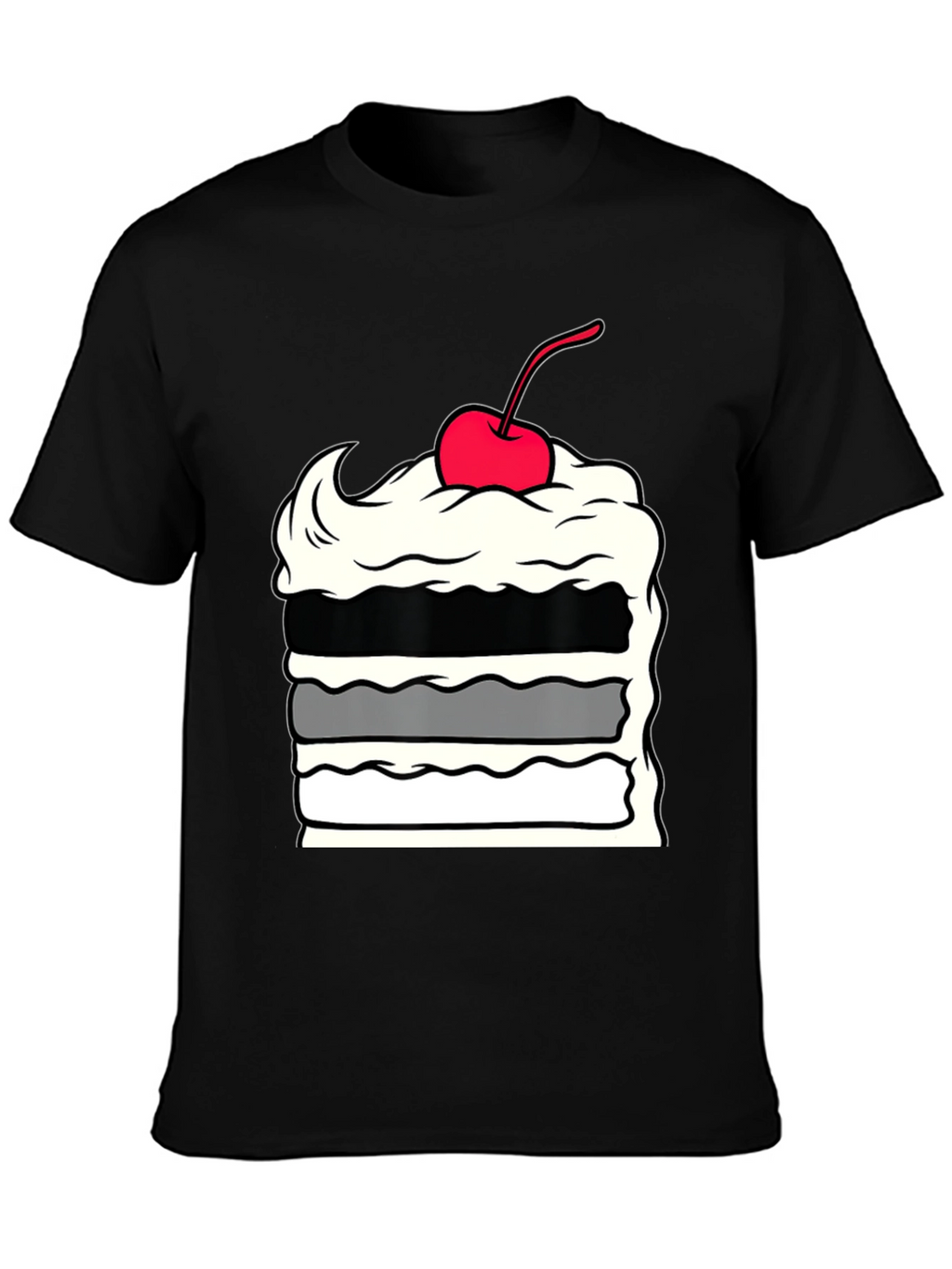 Cake Slice Graphic Tee - Dessert Lover Apparel