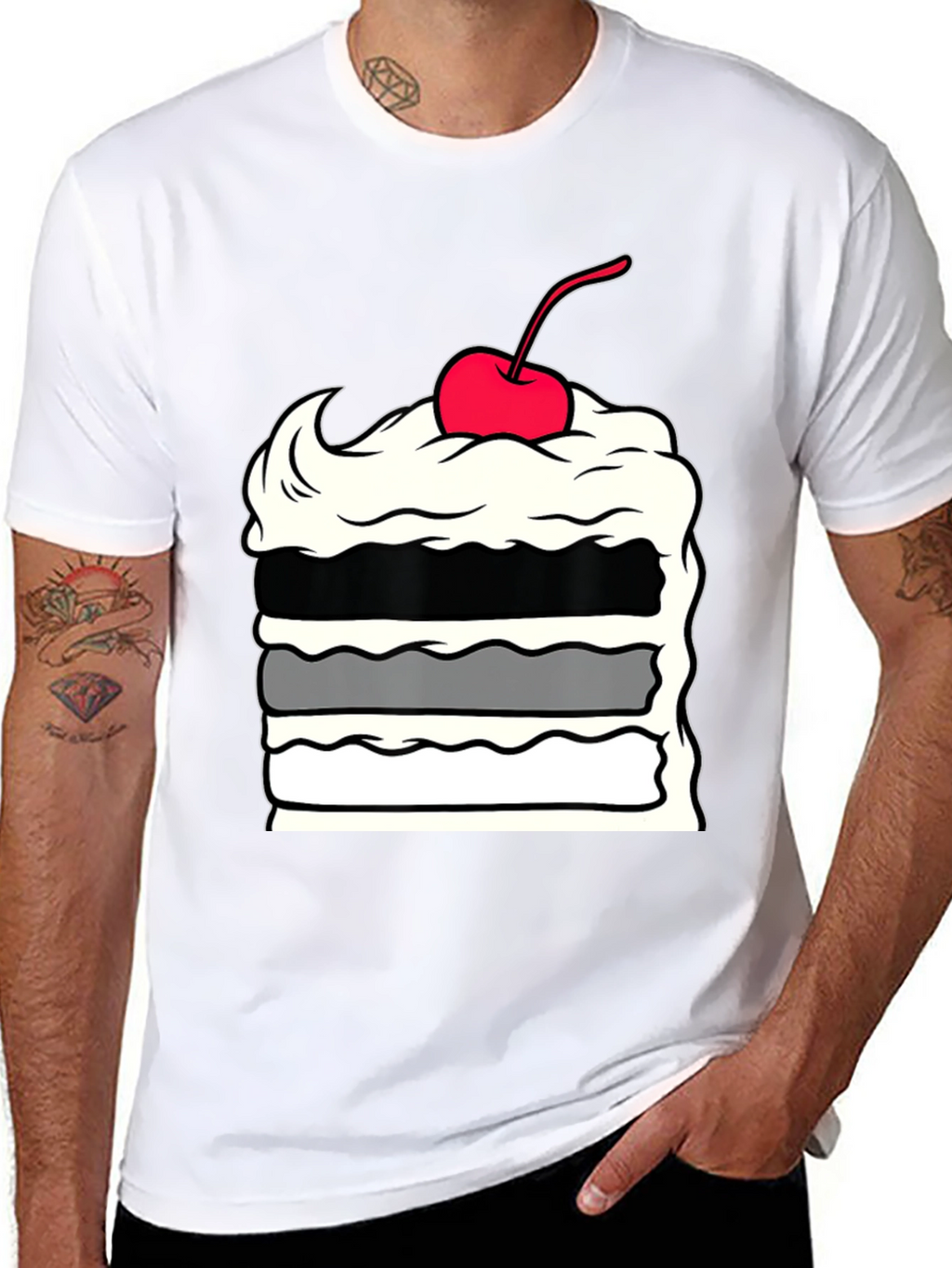 Cake Slice Graphic Tee - Dessert Lover Apparel