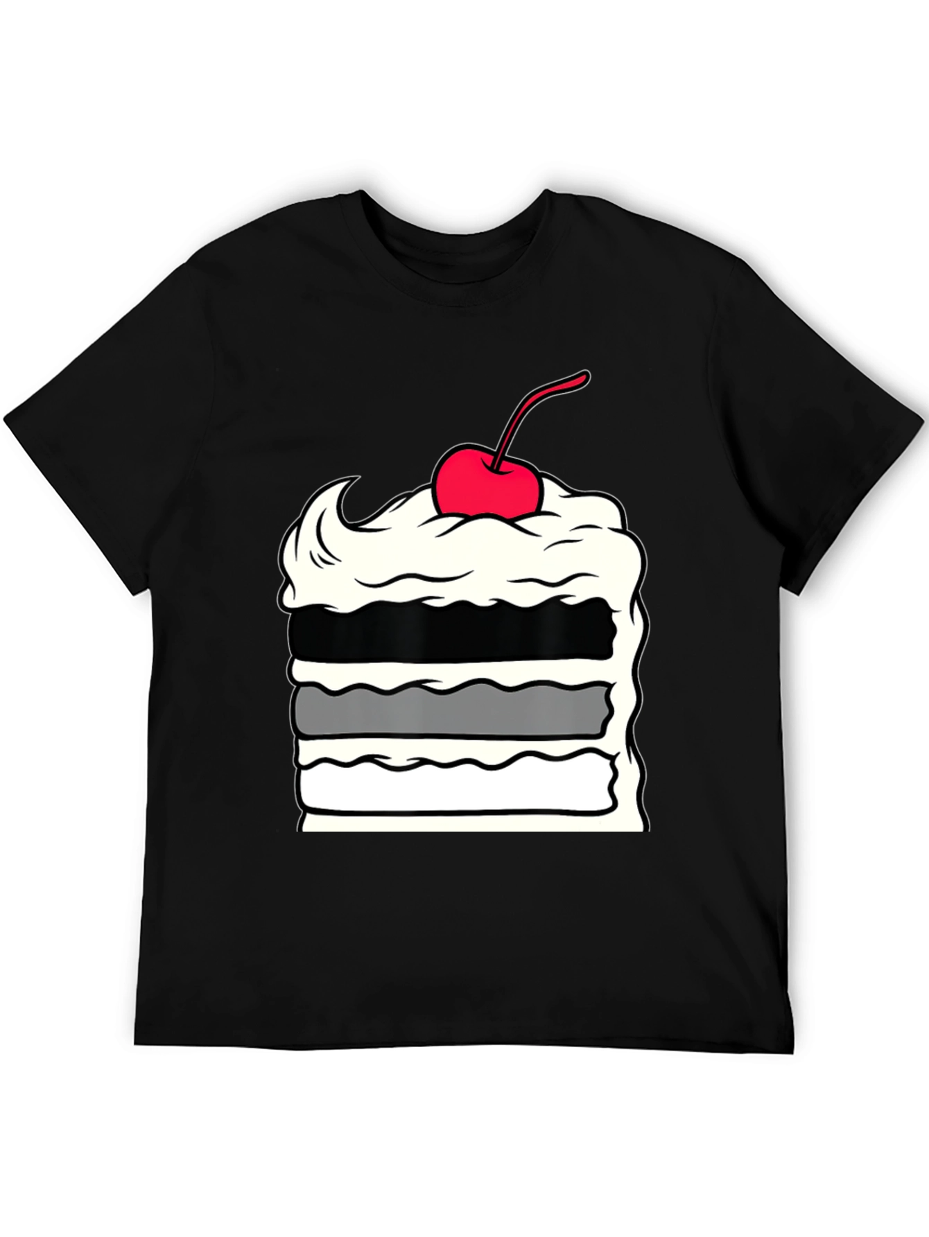Cake Slice Graphic Tee - Dessert Lover Apparel