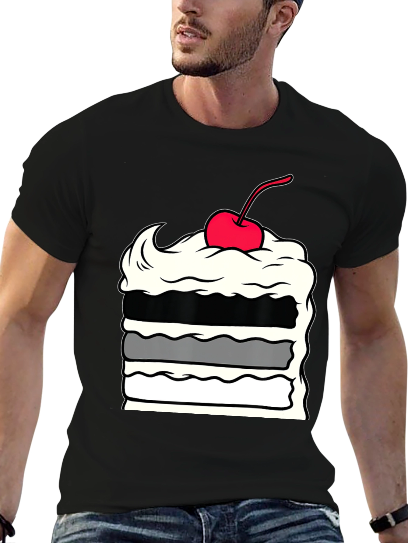 Cake Slice Graphic Tee - Dessert Lover Apparel