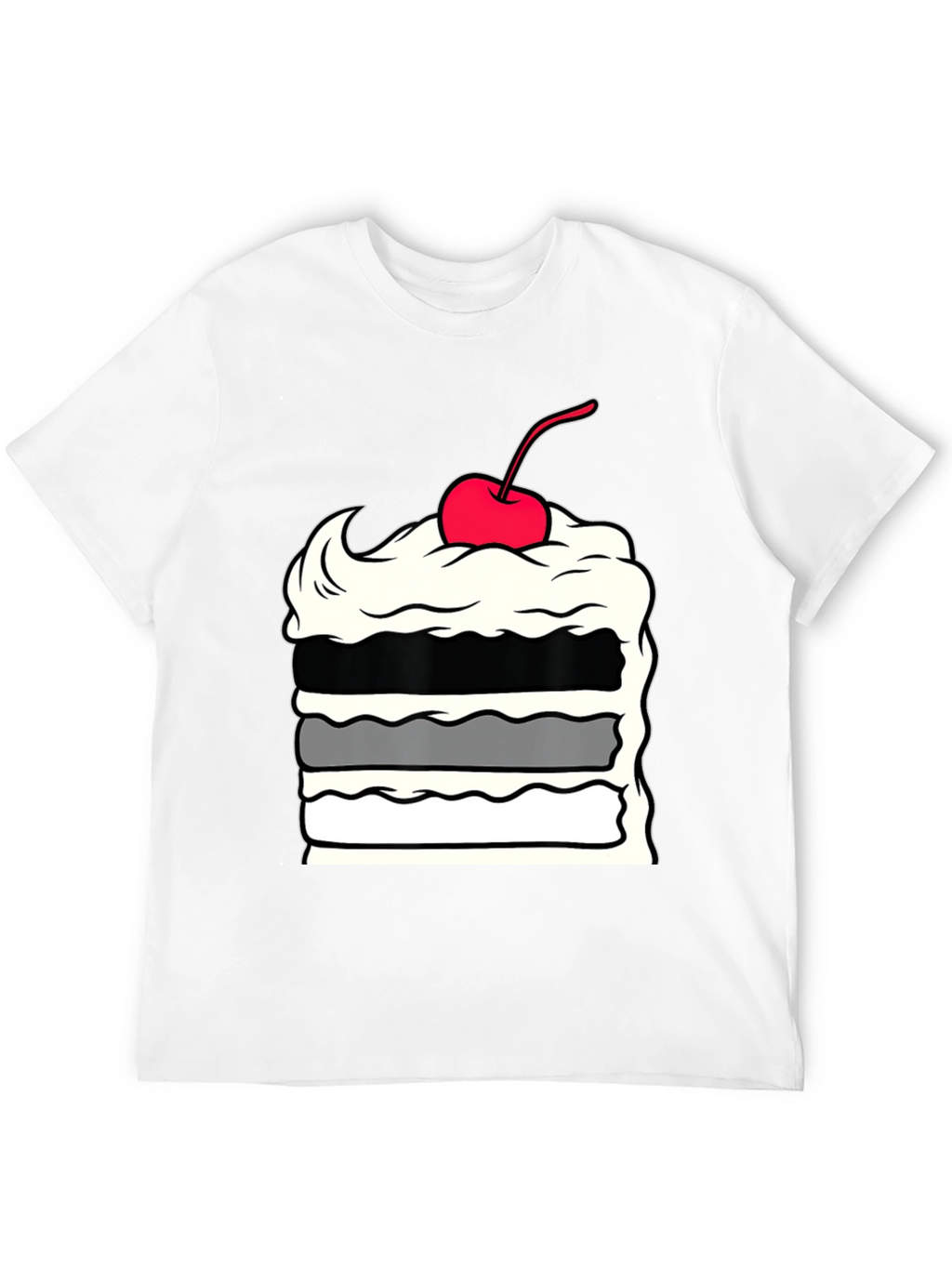 Cake Slice Graphic Tee - Dessert Lover Apparel