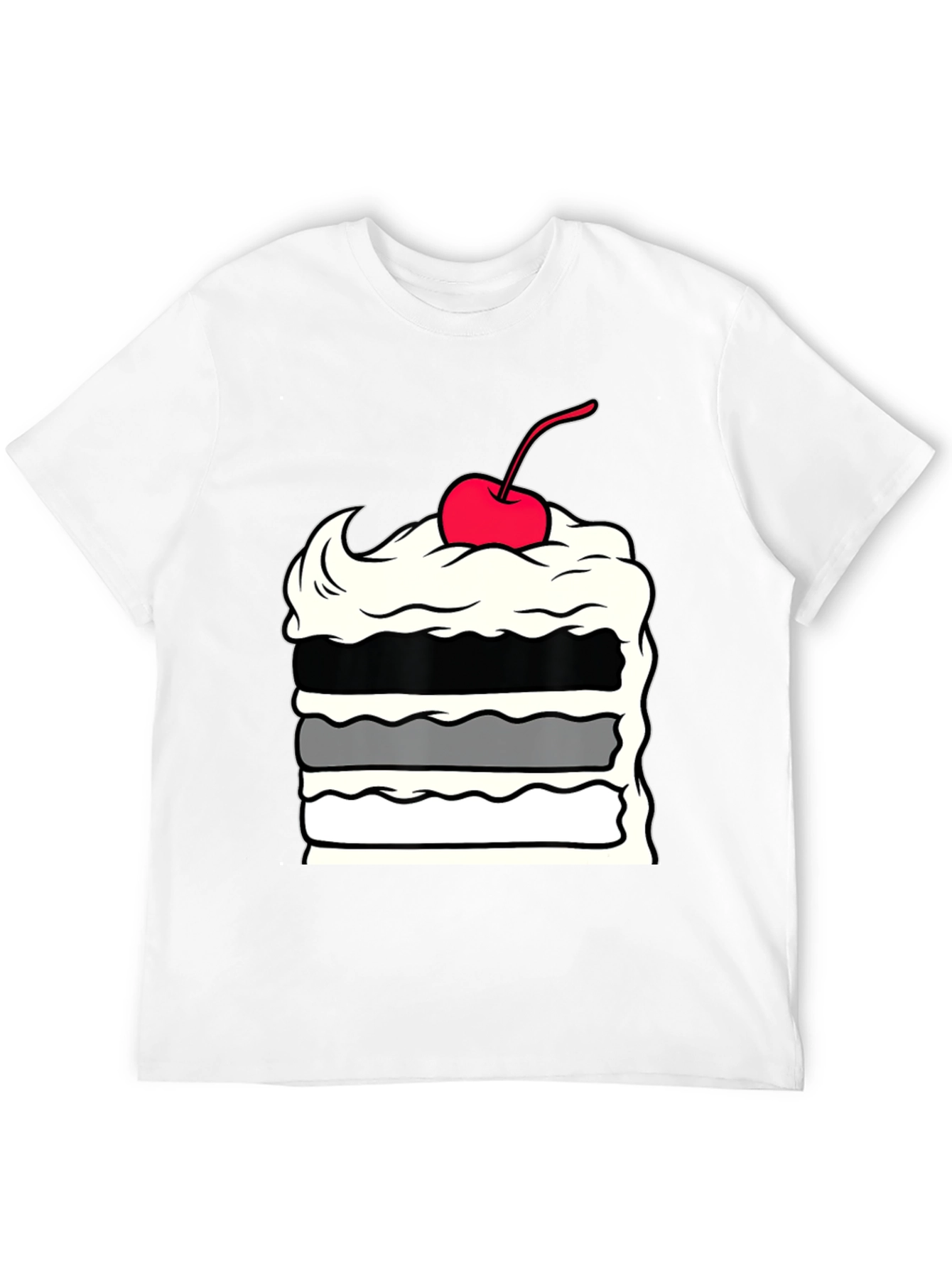 Cake Slice Graphic Tee - Dessert Lover Apparel