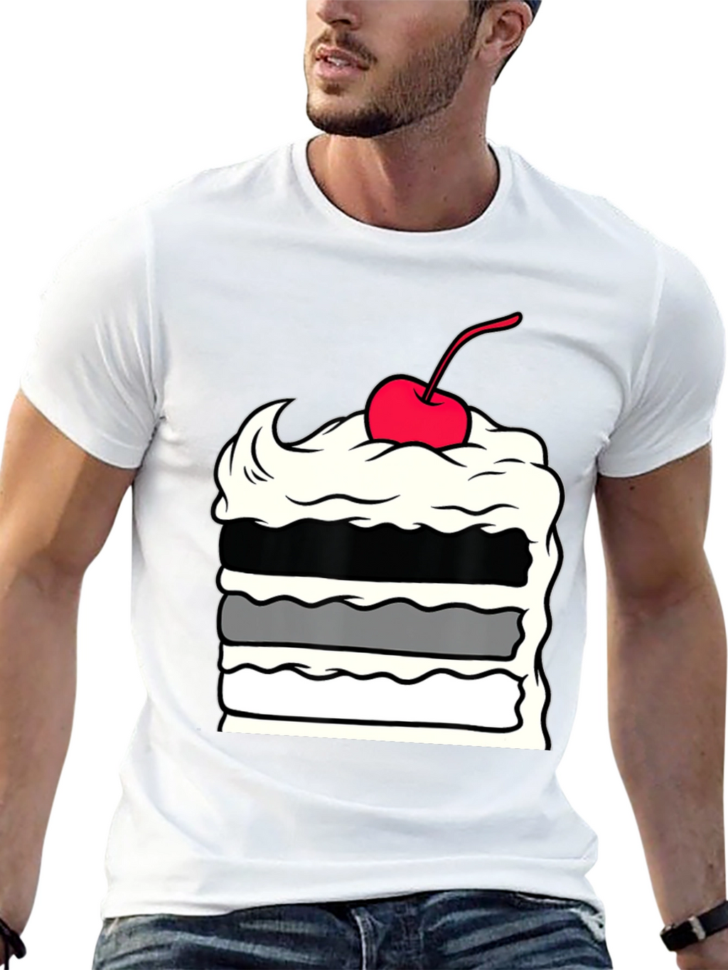 Cake Slice Graphic Tee - Dessert Lover Apparel