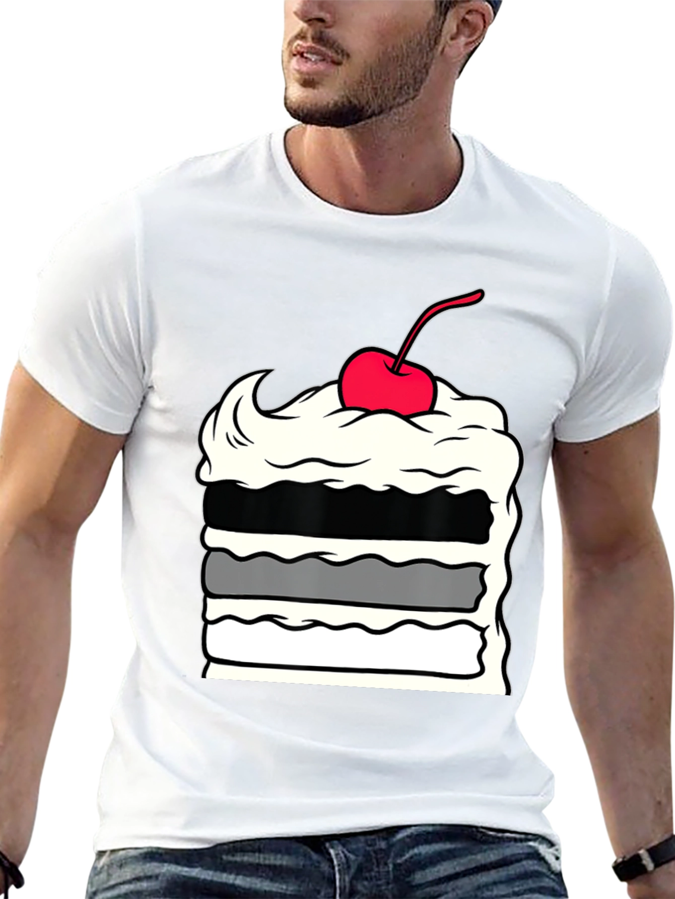 Cake Slice Graphic Tee - Dessert Lover Apparel