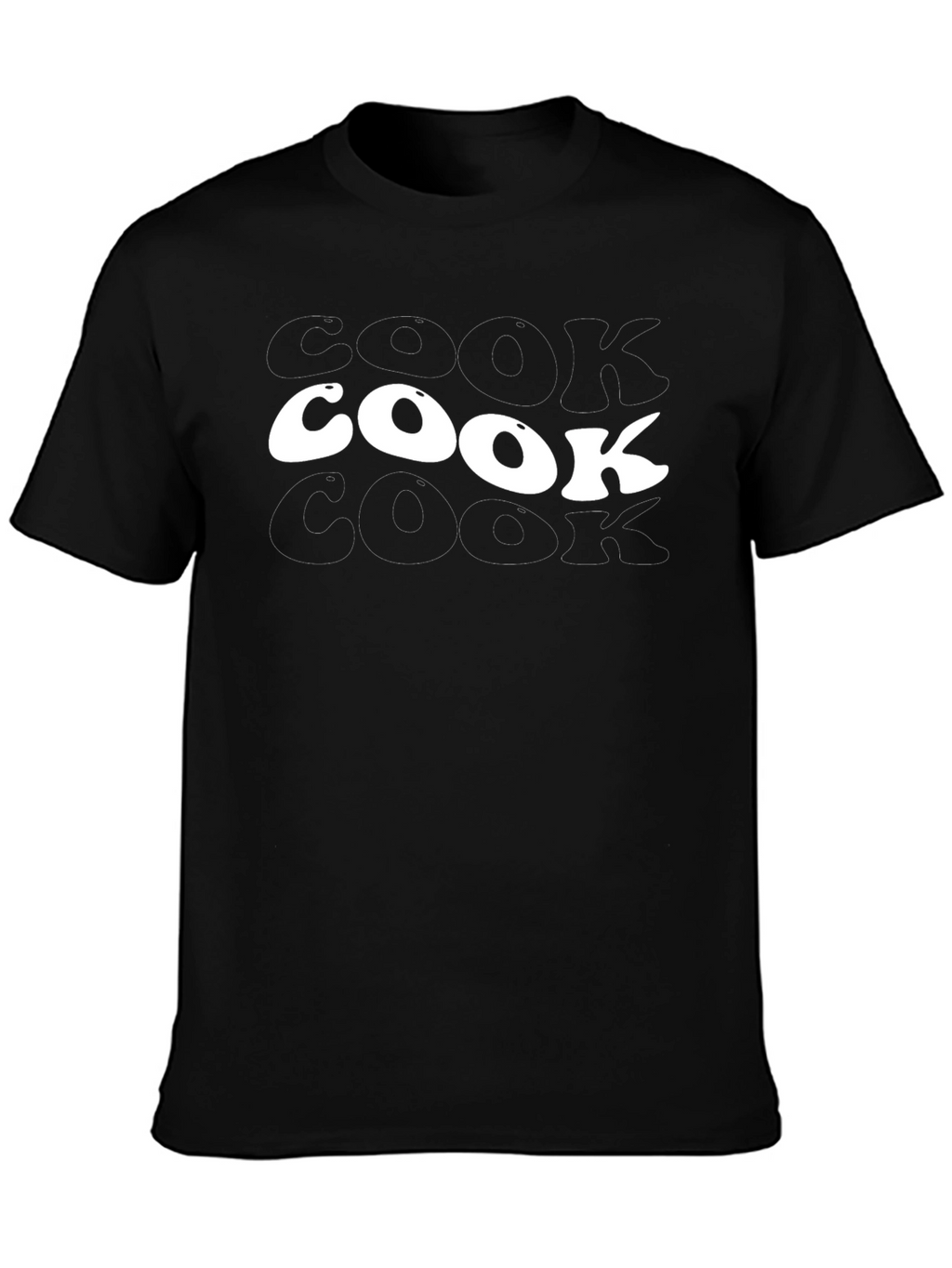 Cook Graphic Tee - Black Casual T-Shirt