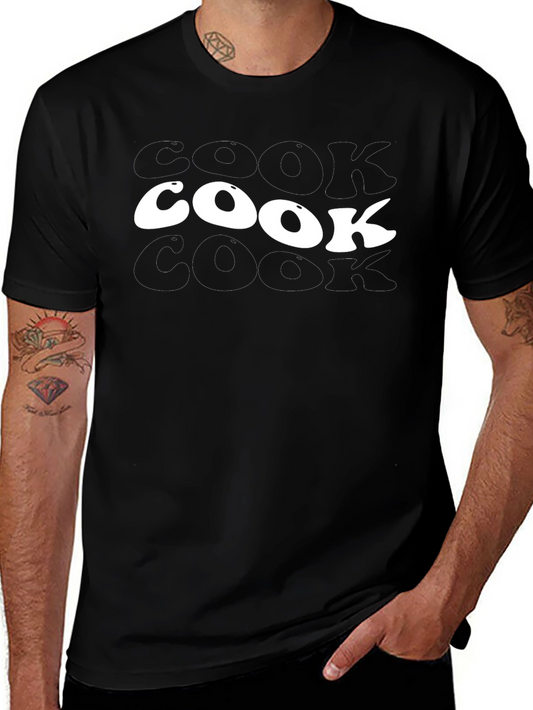Cook Graphic Tee - Black Casual T-Shirt