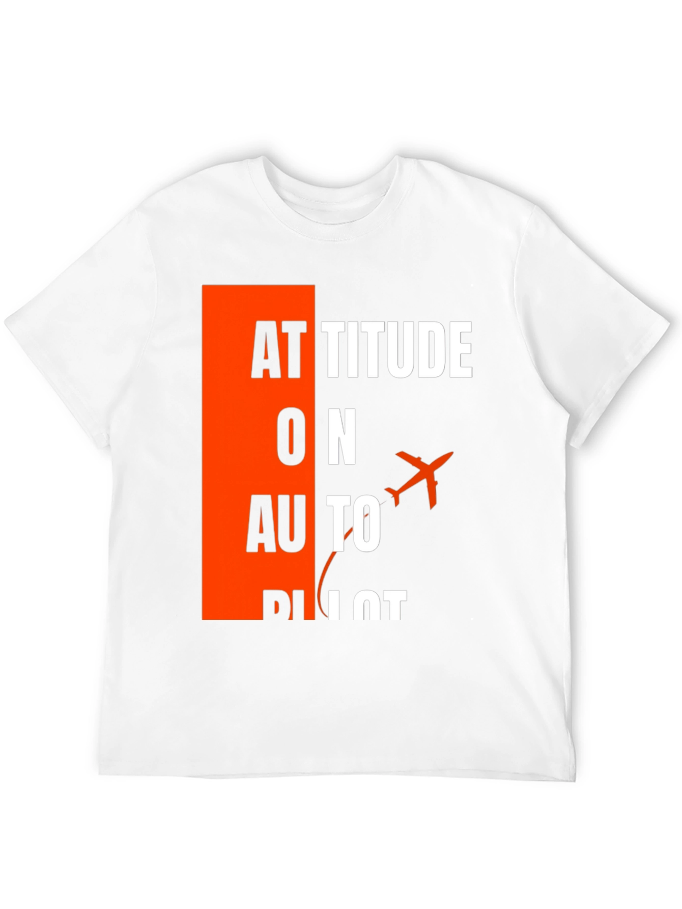 Attitude on Autopilot Black T-Shirt - Aviation Enthusiast