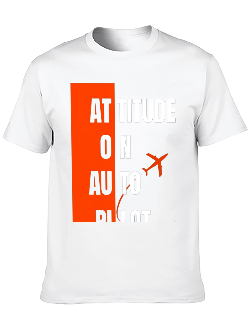 Attitude on Autopilot Black T-Shirt - Aviation Enthusiast