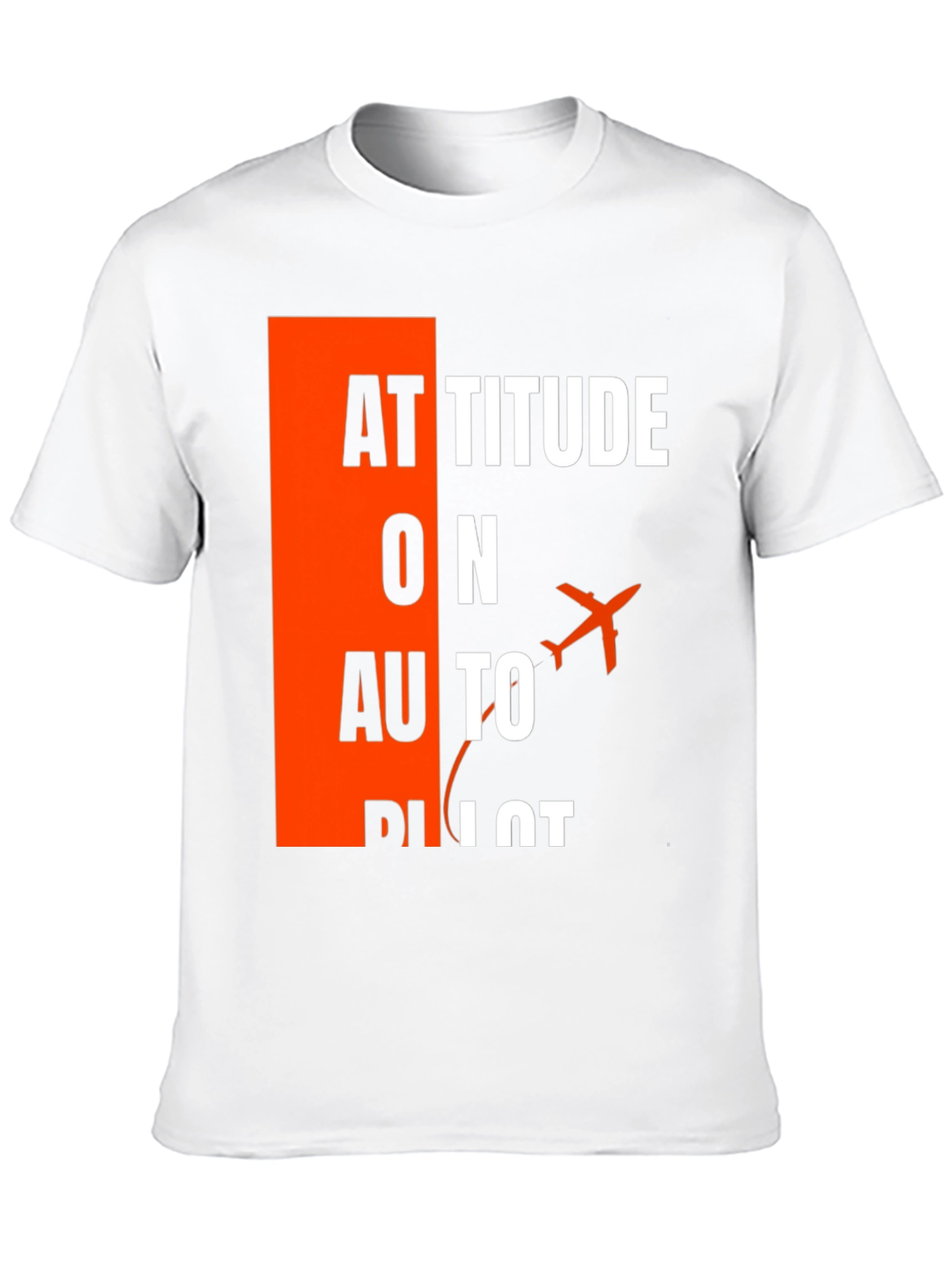 Attitude on Autopilot Black T-Shirt - Aviation Enthusiast