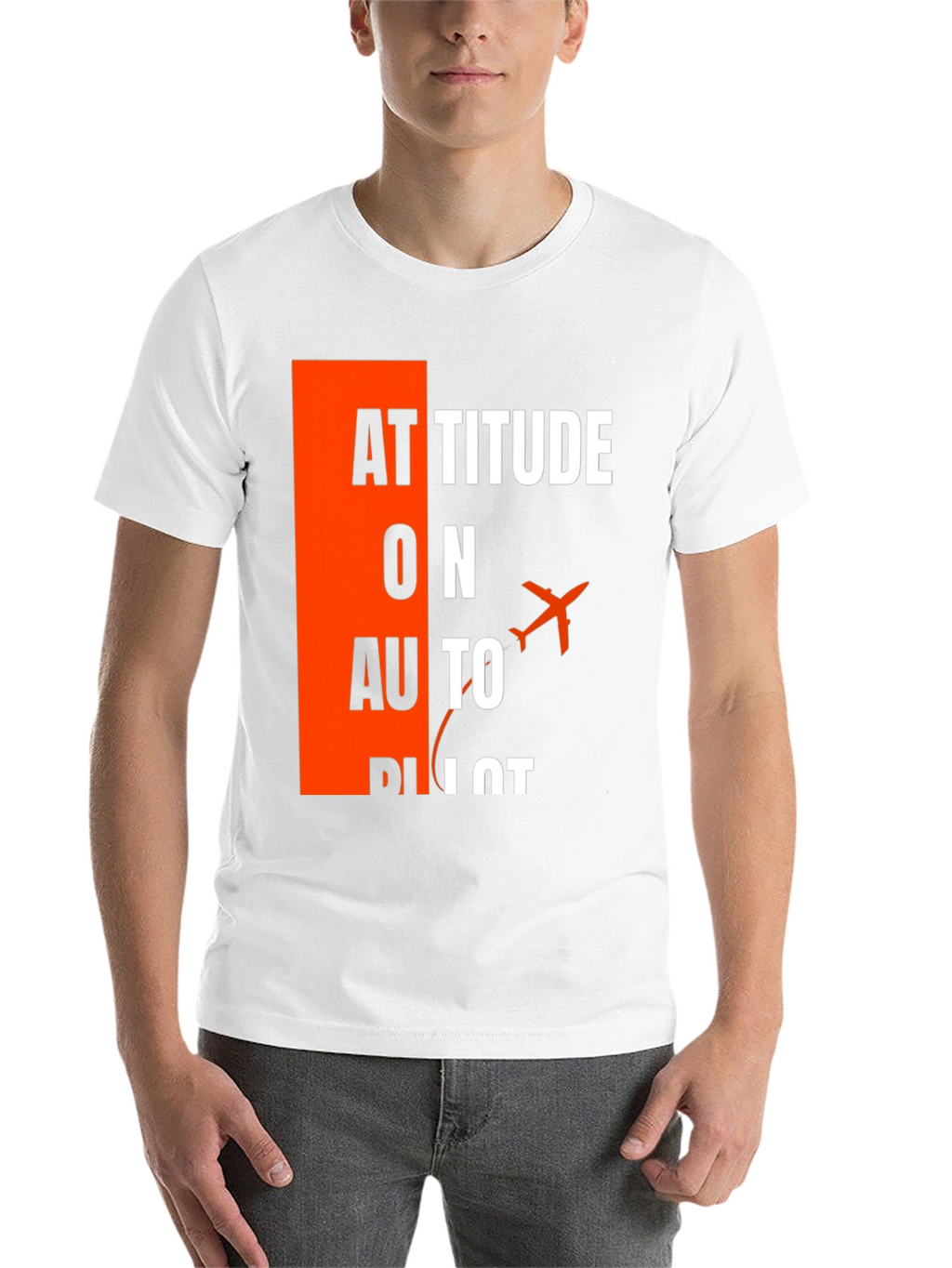 Attitude on Autopilot Black T-Shirt - Aviation Enthusiast