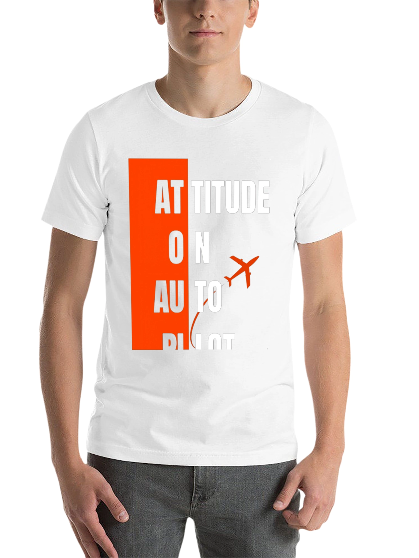 Attitude on Autopilot Black T-Shirt - Aviation Enthusiast