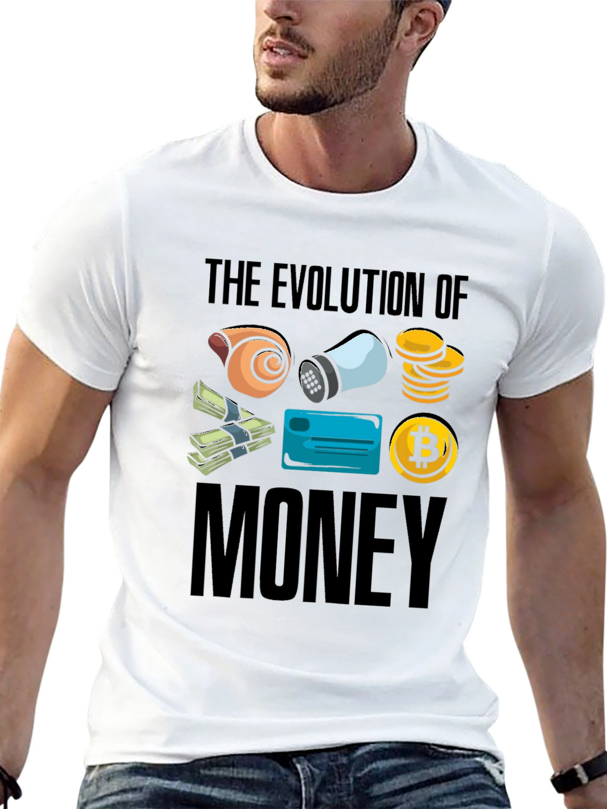 Evolution of Money Graphic T-Shirt