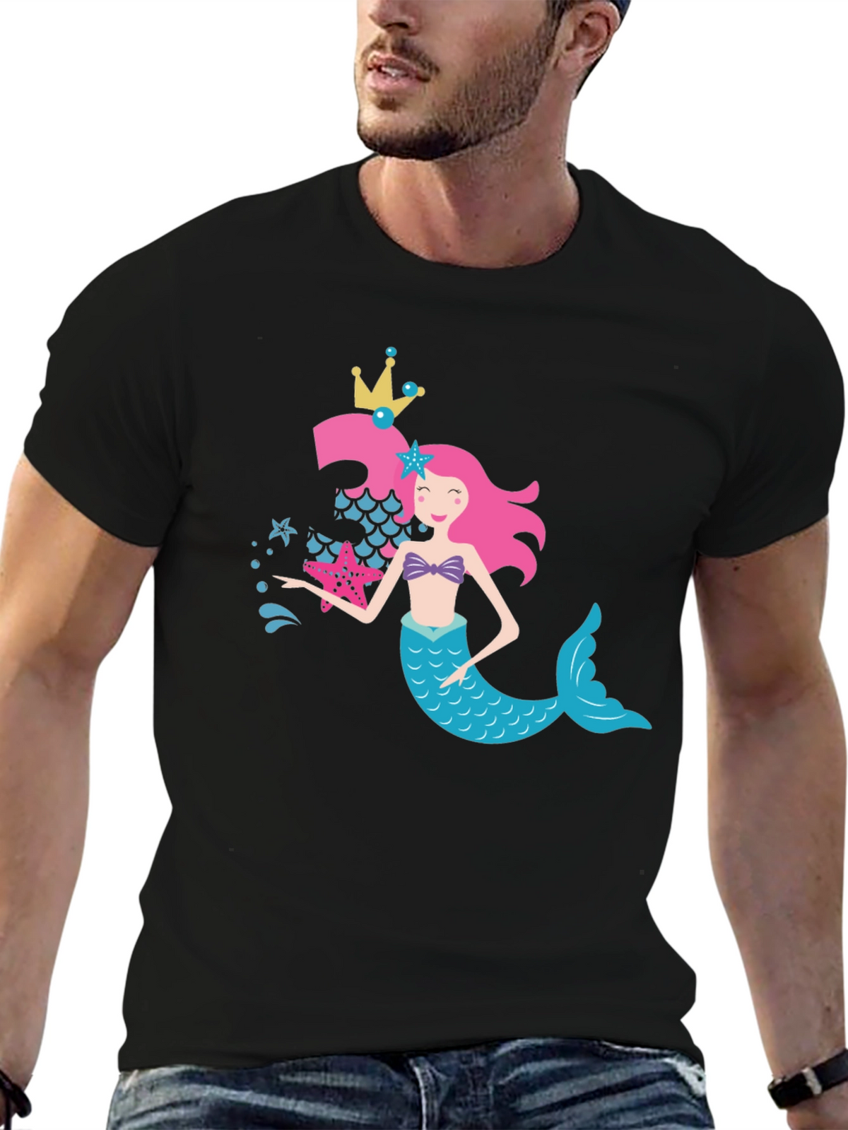 Mermaid Birthday Girl T-Shirt