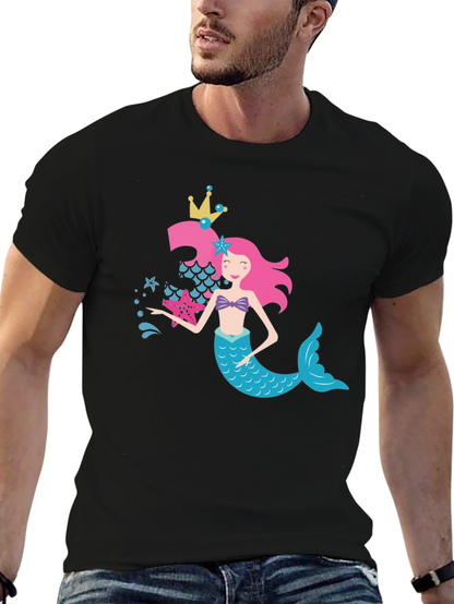 Mermaid Birthday Girl T-Shirt