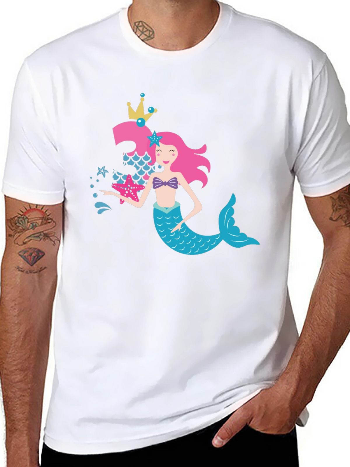 Mermaid Birthday Girl T-Shirt