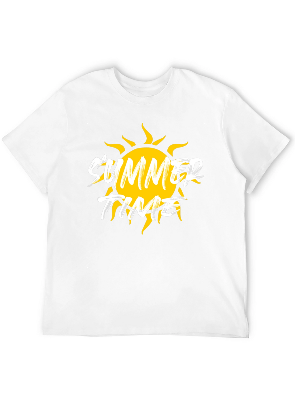 Summer Time Graphic Black T-Shirt